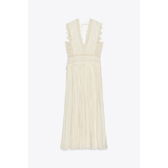 ZARA ZW COLLECTION STRAPPY LACE DRESS - Picture 6 of 8